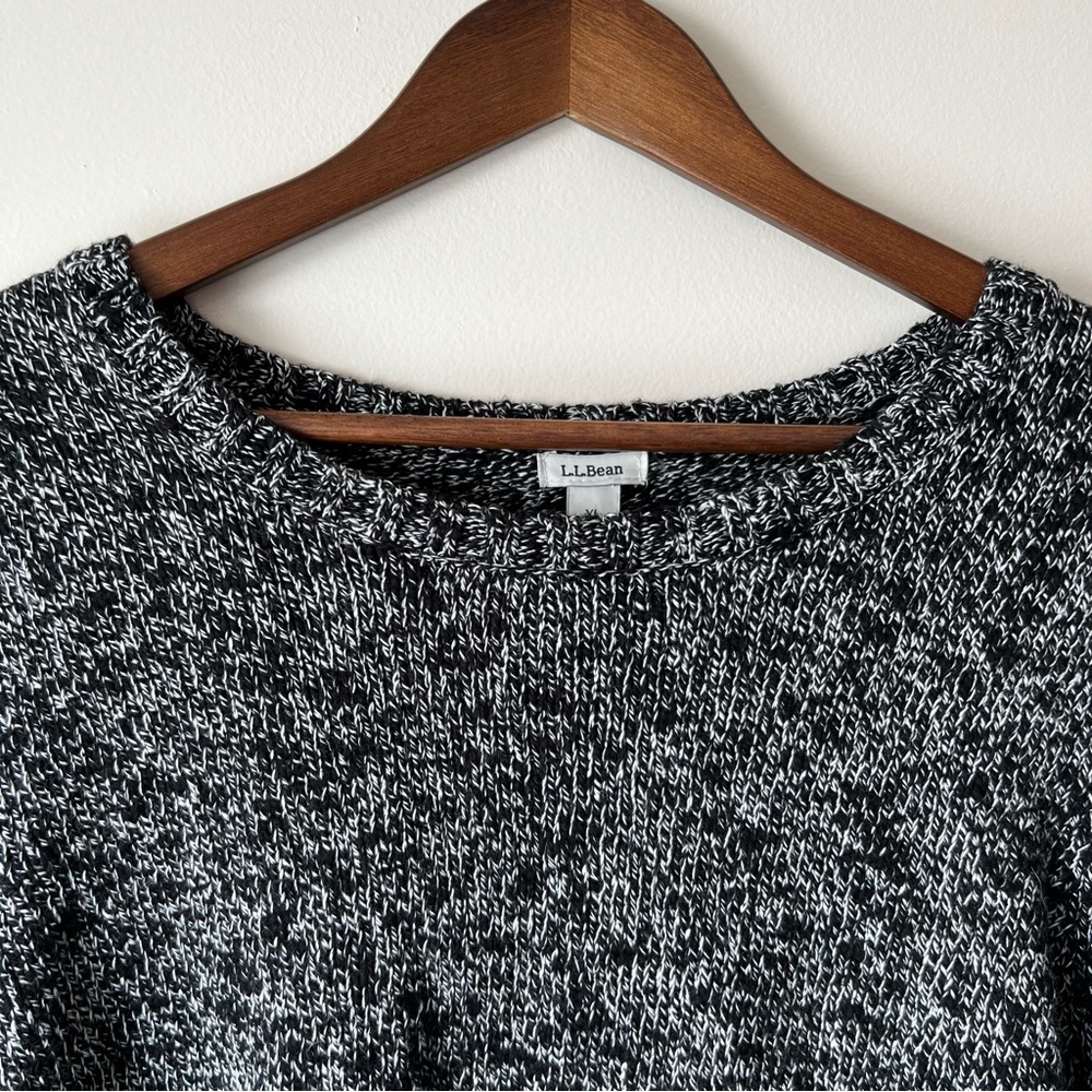 LL Bean Cotton Ragg Marled Crewneck Sweater XL